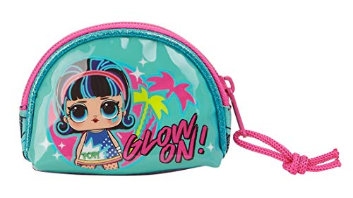 Safta- LOL Surprise Accesorio de Viaje- Billetera, Color Celeste/Rosa, 95x70x25 mm (812047725)