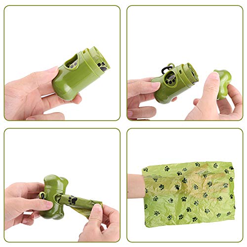 SaiXuan 540 Unidades/36 Rollos Bolsas para Excrementos de Perro con 1 dispensador,Dog Poo BagsFuerte y a Prueba de Fugas Biodegradable Bolsas para Caca de Perro Perfumadas