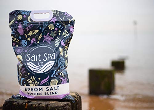 Sal de Epsom SUEÑO PROFUNDO | Bolsa de 5 kg | Salt Spa Co | Mejorado con aceites esenciales de lavanda y manzanilla | Desestresante, calmar la mente y desintoxica |