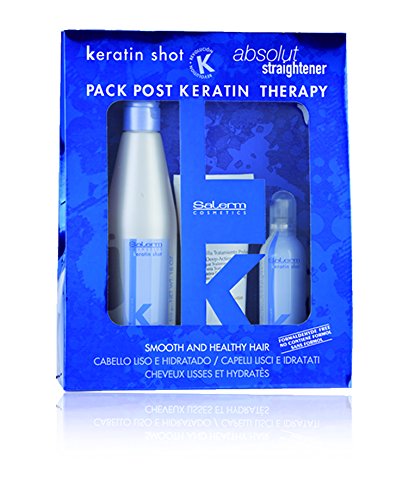 Salerm Cosmetics Kit Keratin Shot Mantenimiento Tratamiento - Paquete de 3 x 266.67 ml - Total: 4.00ml