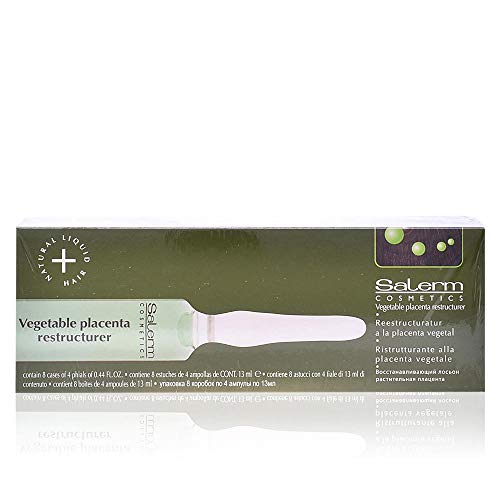 Salerm Cosmetics Vegetable Placenta Restructurer Tratamiento Capilar - 32 Unidades