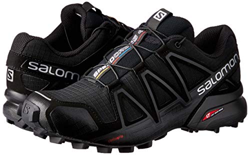 Salomon Speedcross 4 W, Zapatillas de Trail Running para Mujer, Negro (Black/Black/Black Metallic), 39 1/3 EU