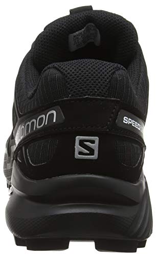 Salomon Speedcross 4, Zapatillas de Trail Running para Hombre, Negro (Black/Black/Black Metallic), 44 2/3 EU