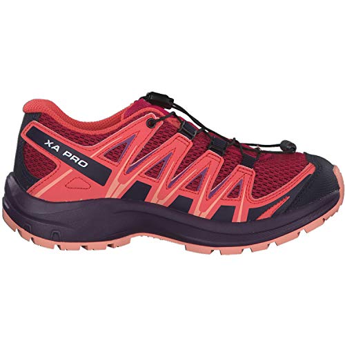 Salomon XA Pro 3D J, Zapatillas de Trail Running Unisex Niños, Rojo/Naranja (Cerise/Dubarry/Peach Amber), 38 EU