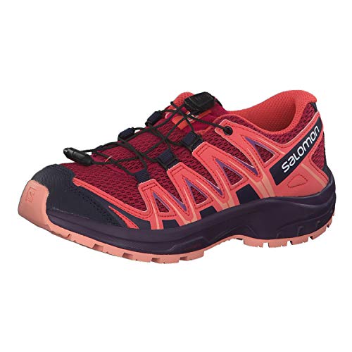 Salomon XA Pro 3D J, Zapatillas de Trail Running Unisex Niños, Rojo/Naranja (Cerise/Dubarry/Peach Amber), 38 EU