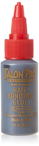 Salon Pro anti hongo peluca de pelo Extensiones Vinculación pegamento, negro 30 ml