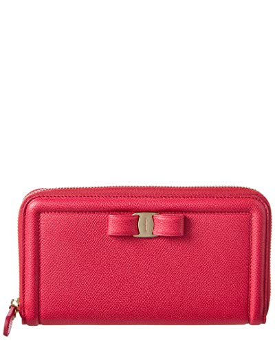 Salvatore Ferragamo mujer Vara monedero fucsia