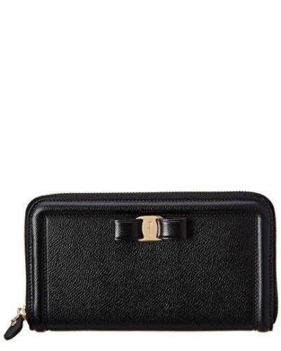 Salvatore Ferragamo mujer Vara monedero nero