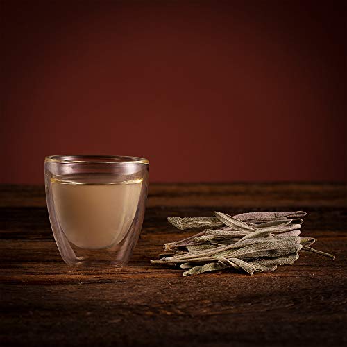 Salvia Hojas Té Hierbas Orgánicas - Especias Gourmet De Grecia. - Hierbas de cocina de hoja entera para cocinar - Sage Seco - Salvia officinalis - Sauge - Sabio 100g