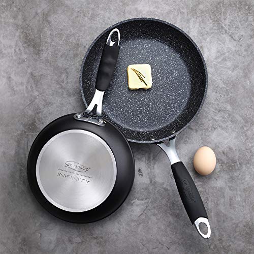 San Ignacio Q2928 Set 2pc sartenes 20 y 24, aluminio forjado, inducción, Infinity, Negro