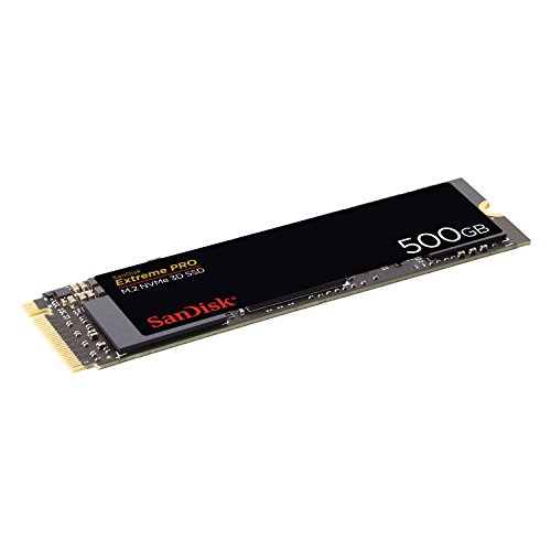 SanDisk Extreme Pro 500 GB M.2 NVMe 3D SSD, Negro (SDSSDXPM2-500G-G25)