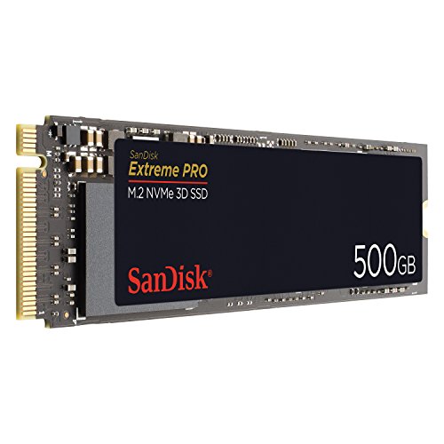SanDisk Extreme Pro 500 GB M.2 NVMe 3D SSD, Negro (SDSSDXPM2-500G-G25)