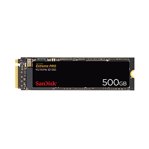 SanDisk Extreme Pro 500 GB M.2 NVMe 3D SSD, Negro (SDSSDXPM2-500G-G25)