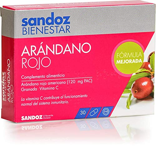 SANDOZ Bienestar arandano rojo 30 cap