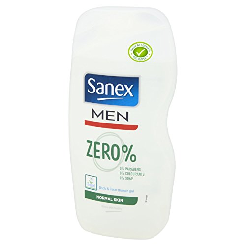 Sanex Dermo Zero% piel normal Gel de ducha para hombres, 500 ml