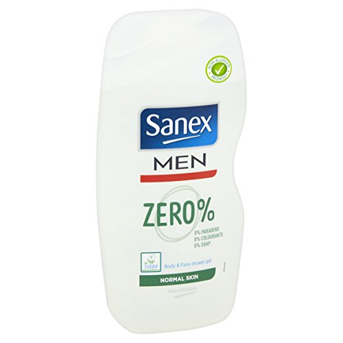 Sanex Dermo Zero% piel normal Gel de ducha para hombres, 500 ml