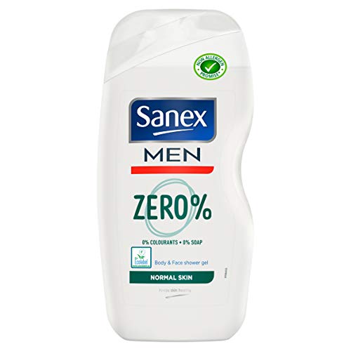Sanex Dermo Zero% piel normal Gel de ducha para hombres, 500 ml