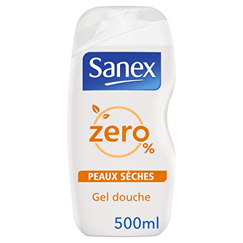 Sanex Gel de ducha 0% pieles secas 500 ml – pack de 2