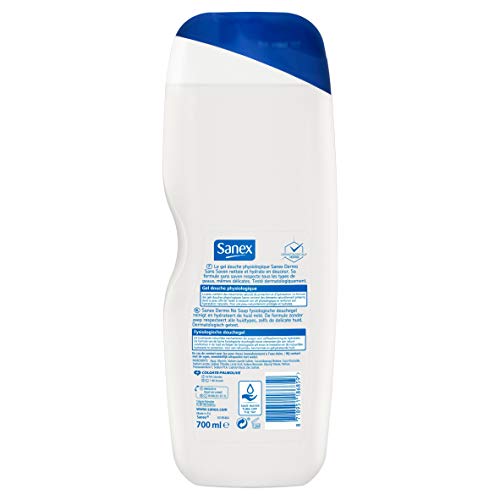 Sanex Gel de ducha Dermo Micelar fisiológico 700 ml – Lote de 4