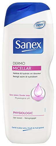 Sanex Gel de ducha Dermo Micelar fisiológico 700 ml – Lote de 4