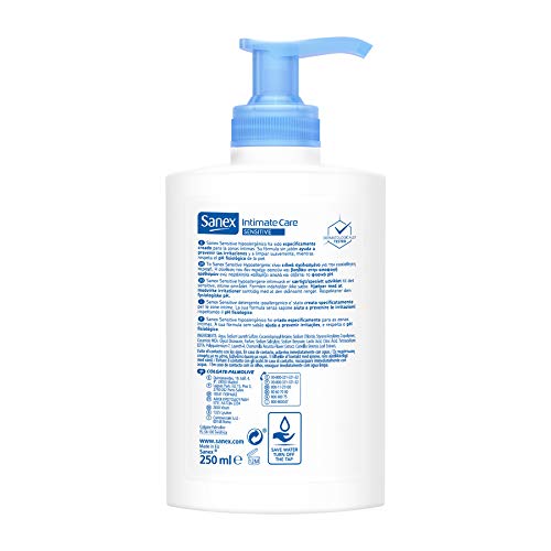 SANEX gel de higiene íntima sensitive dosificador 250 ml