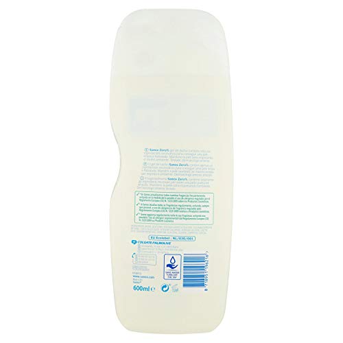 Sanex Zero% Piel Sensible, Gel de Ducha - 600 ml