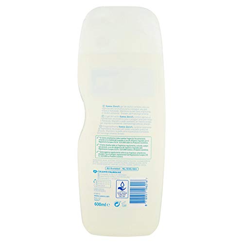 Sanex Zero% Piel Sensible, Gel de Ducha - 600 ml