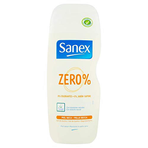 Sanex Zero% Piel Sensible, Gel de Ducha - 600 ml