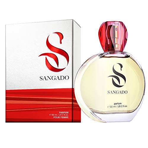 SANGADO Bella Femme Perfume para Mujeres, Larga Duración de 8-10 horas, Olor Lujoso, Floral Frutal Gourmand, Francesas Finas, Extra Concentrado (Parfum), Spray de 60 ml, Un Gran Regalo Para Mujeres