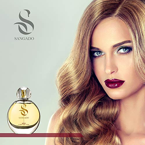 SANGADO Pensé en Ti Perfume para Mujeres, Larga Duración de 8-10 horas, Olor Lujoso, Oriental Floral, Francesas Finas, Extra Concentrado (Parfum), Spray de 50 ml, Un Gran Regalo Para Mujeres