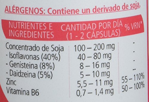 Sanon Concentrado de Soja Rico en Isoflavonas - 2 Paquetes de 100 Cápsulas