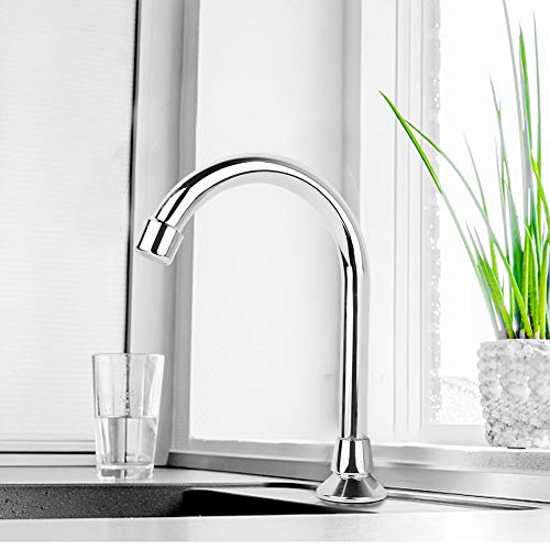 SANON Grifos de Grifo G1 / 2 Baño Laboratorio Lavabo Fregadero Pedal Pedal Grifo Médico Caliente Frío Cobre Pedal Grifo de Agua para El Hogar del Hotel Baño Público