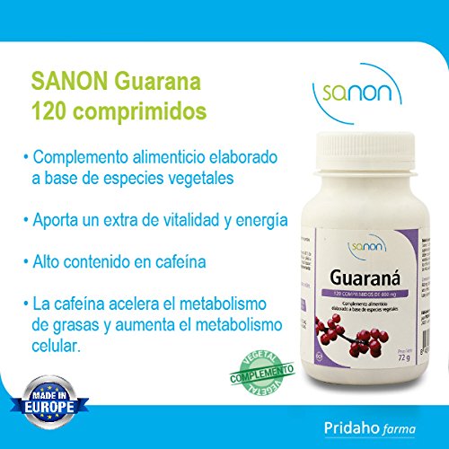 SANON - SANON Guaraná 120 comprimidos de 600 mg