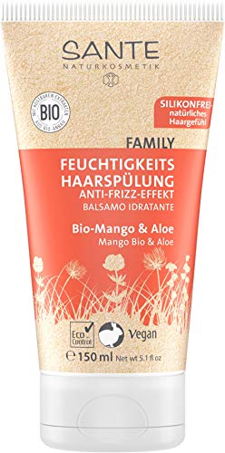 Sante Naturkosmetik – Acondicionador hidratante con mango y áloe orgánicos, aroma afrutado, pelo sano, vegano, 150 g