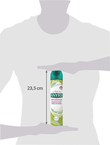 Sanytol 33639410 - Purificador de aire - Desinfectante superficies y telas, 300 ml, pack de 4