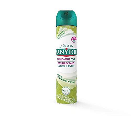 Sanytol 33639410 - Purificador de aire - Desinfectante superficies y telas, 300 ml, pack de 4