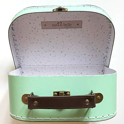 Sass & Belle - Maletín para niños o muñecas Maletín de cartón, 3 tamaños diferentes., papel, Colores pastel., S / Klein