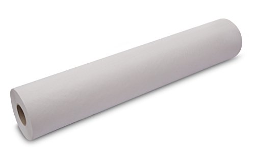 Saten Rollo Camilla, Reciclada, 0.59 x 77 Metros, 2 Capas, Lisa, Blanca, Se de 6