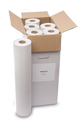 Saten Rollo Camilla, Reciclada, 0.59 x 77 Metros, 2 Capas, Lisa, Blanca, Se de 6