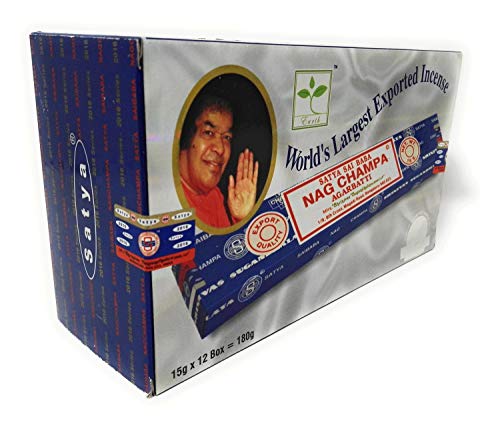 Satya Nag Champa Agarbatti Palos Incienso, Madera, Multicolor, 22 x 13 x 8 cm