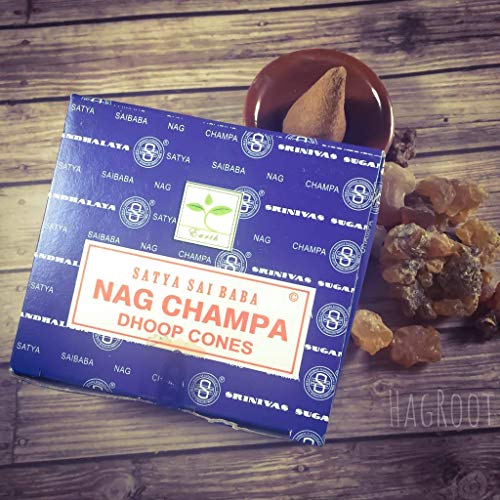 Satya Nag Champa - Conos de Incienso (12 Unidades)