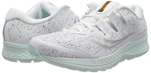 Saucony Ride ISO, Zapatillas de Entrenamiento para Mujer, Blanco (White 040), 39 EU