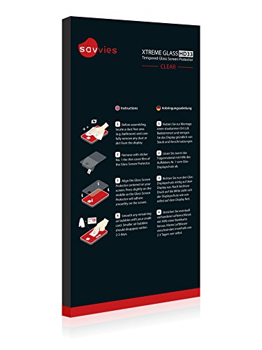 savvies Cristal Templado Compatible con Samsung Galaxy S5 Duos LTE SM-G900FD Protector Pantalla Vidrio Proteccion 9H Pelicula Anti-Huellas