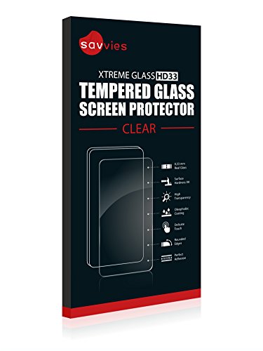 savvies Cristal Templado Compatible con Samsung Galaxy S5 Duos LTE SM-G900FD Protector Pantalla Vidrio Proteccion 9H Pelicula Anti-Huellas