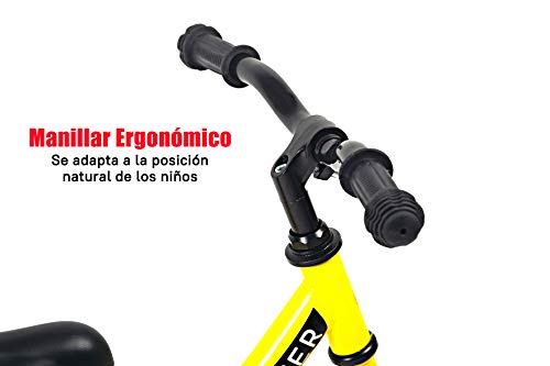 Sawyer - Bicicleta Sin Pedales Ultraligera - Niños 2, 3 y 4 Años (Amarillo)