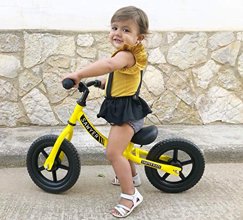 Sawyer - Bicicleta Sin Pedales Ultraligera - Niños 2, 3 y 4 Años (Amarillo)