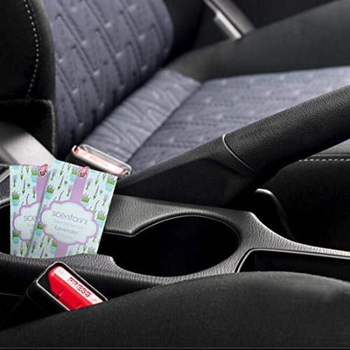 SCENTORINI Set de 14 Bolsita Perfumados de Lavanda sobre Aromántoco Deshumidificador y Ambientador para Cajones y Armarios, Ropa de Bebé, Zapatero, Maleta Regalos para Cumpleaños San Valentin