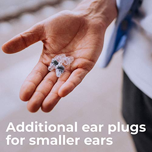 SCHALLWERK ® Música+ 23 dB Tapones Protección Auditiva – Reduce Ruido & Mantiene Calidad Sonido – Ideal Para Música, Festivales, Fiestas – 2 Tapones Extras Para Orejas Pequeñas