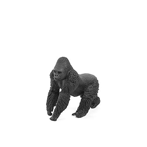 Schleich- Figura de Gorila Macho, Color Negro, 9,4cm