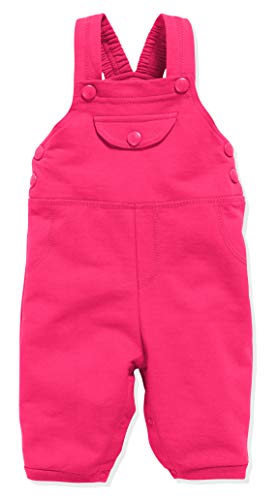 Schnizler Baby Sweat-Latzhose Pantalones de Peto, Rosa (Pink 18), 68 para Bebés